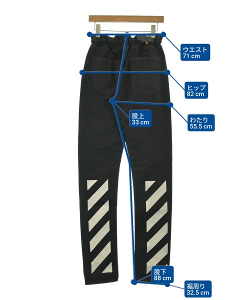 OFF-WHITE（オフホワイト）デニムパンツ 黒 サイズ:32(L位) メンズ/2200683104417