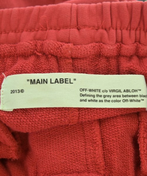 OFF-WHITE（オフホワイト）スウェットパンツ 赤 サイズ:XS メンズ/2200690588019