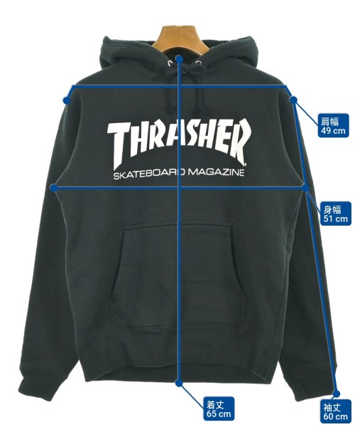 THRASHER（スラッシャー）パーカー 黒 サイズ:M メンズ/2200650608030