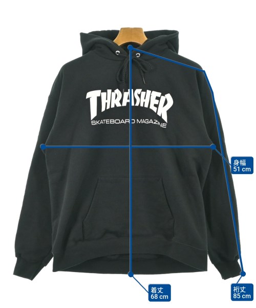 THRASHER（スラッシャー）パーカー 黒 サイズ:M メンズ/2200650608047