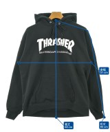 THRASHER（スラッシャー）パーカー 黒 サイズ:M メンズ/2200650608047