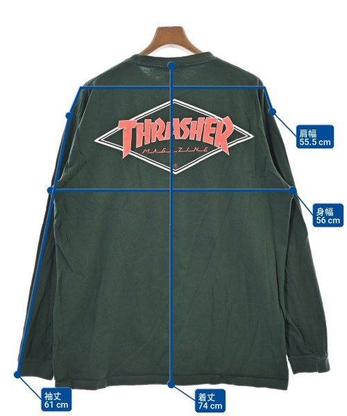 THRASHER（スラッシャー）Tシャツ・カットソー 緑 サイズ:XL メンズ/2200708854082