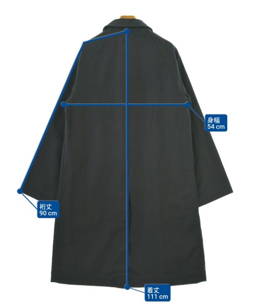 RICHARDSON（リチャードソン）ステンカラーコート 黒 サイズ:2(M位) メンズ/2200672342202