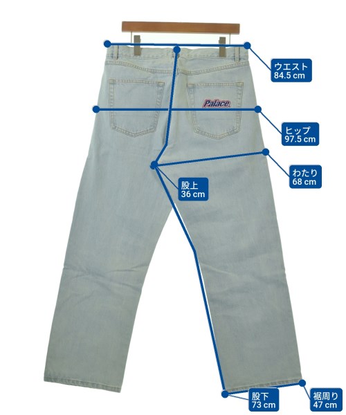 PALACE（パレス）デニムパンツ 青 サイズ:32(L位) メンズ/2200618472284
