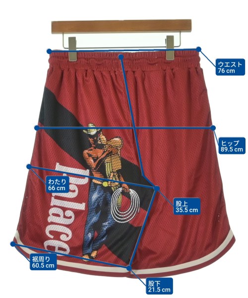 PALACE（パレス）ショートパンツ 赤 サイズ:M メンズ/2200618472314
