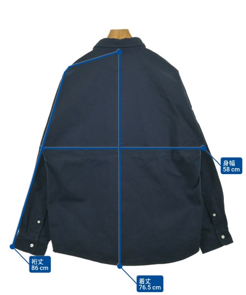 PALACE（パレス）カジュアルシャツ 紺 サイズ:S メンズ/2200660126036