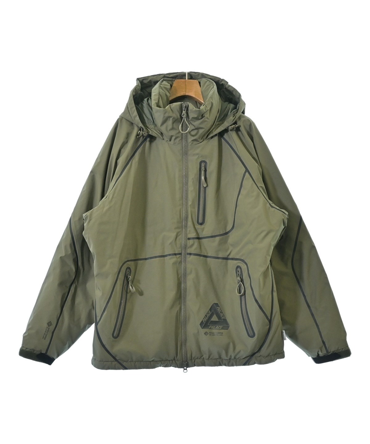 PALACE（パレス）ダウンジャケット/ダウンベスト カーキ サイズ:M