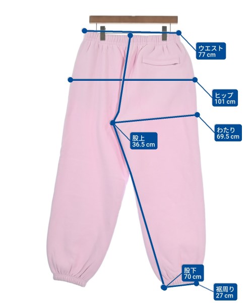 PALACE（パレス）スウェットパンツ ピンク サイズ:M メンズ/2200664025175