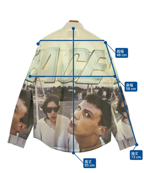 PALACE（パレス）カジュアルシャツ 白 サイズ:L メンズ/2200664025236