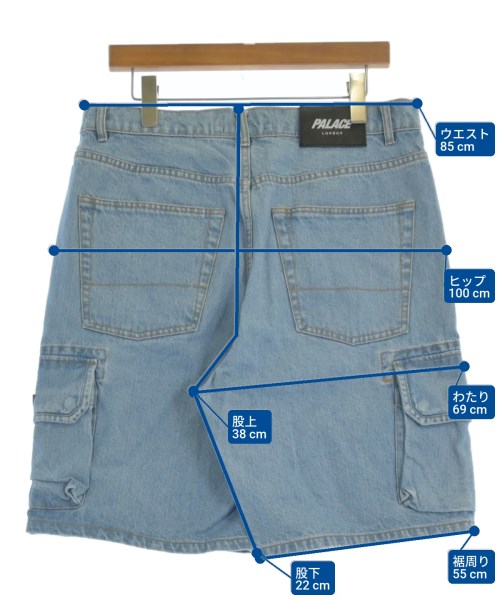 PALACE（パレス）ショートパンツ 青 サイズ:32(L位) メンズ/2200668225335