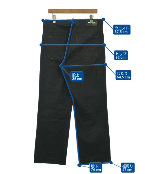 PALACE（パレス）デニムパンツ 黒 サイズ:32(L位) メンズ/2200669611083