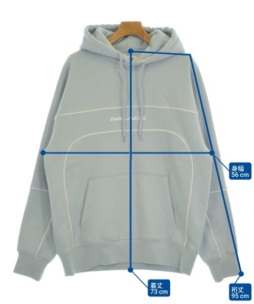 PALACE（パレス）パーカー 青 サイズ:L メンズ/2200686592044