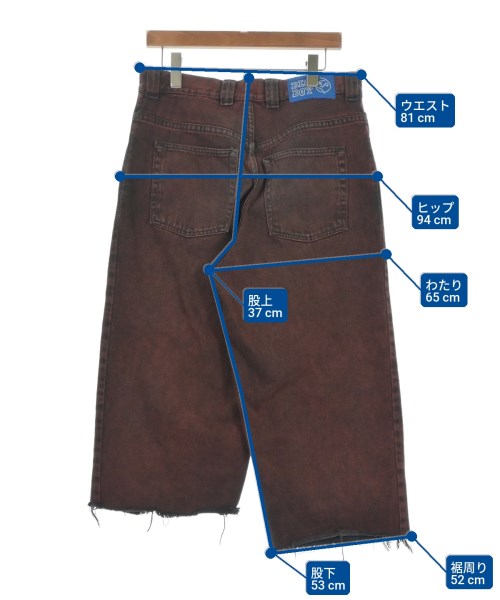 POLAR SKATE（ポーラースケート）デニムパンツ 赤 サイズ:S メンズ/2200649879359