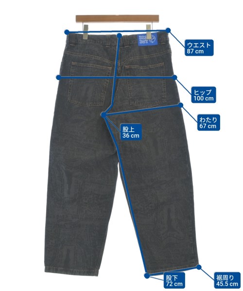 POLAR SKATE（ポーラースケート）デニムパンツ グレー サイズ:M メンズ/2200664025069