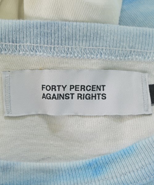FORTY PERCENT AGAINST RIGHTS（フォーティーパーセントアゲインストライツ）Tシャツ・カットソー 白 サイズ:M メンズ/2200557672073