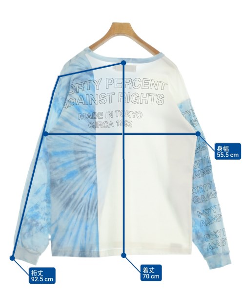 FORTY PERCENT AGAINST RIGHTS（フォーティーパーセントアゲインストライツ）Tシャツ・カットソー 白 サイズ:M メンズ/2200557672073