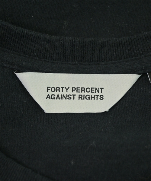 FORTY PERCENT AGAINST RIGHTS（フォーティーパーセントアゲインストライツ）Tシャツ・カットソー 黒 サイズ:-(M位) メンズ/2200635279101