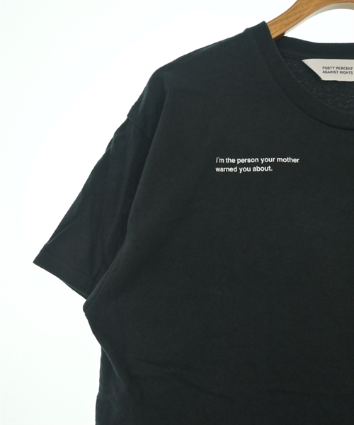 FORTY PERCENT AGAINST RIGHTS（フォーティーパーセントアゲインストライツ）Tシャツ・カットソー 黒 サイズ:-(M位) メンズ/2200635279101
