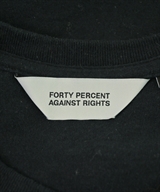 FORTY PERCENT AGAINST RIGHTS（フォーティーパーセントアゲインストライツ）Tシャツ・カットソー 黒 サイズ:-(M位) メンズ/2200635279101
