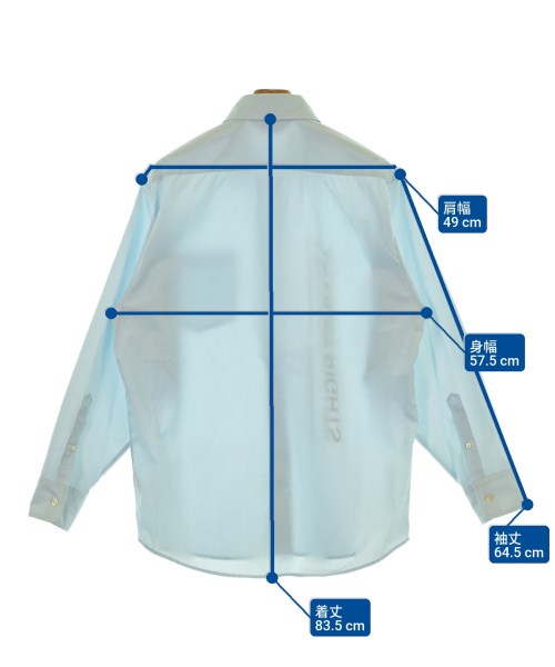 FORTY PERCENT AGAINST RIGHTS（フォーティーパーセントアゲインストライツ）カジュアルシャツ 青 サイズ:M メンズ/2200639877082