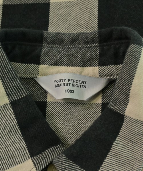 FORTY PERCENT AGAINST RIGHTS（フォーティーパーセントアゲインストライツ）カジュアルシャツ ベージュ サイズ:M メンズ/2200538626057