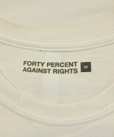 FORTY PERCENT AGAINST RIGHTS（フォーティーパーセントアゲインストライツ）Tシャツ・カットソー 白 サイズ:M メンズ/2200605254053