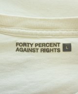 FORTY PERCENT AGAINST RIGHTS（フォーティーパーセントアゲインストライツ）Tシャツ・カットソー 白 サイズ:L メンズ/2200674049086