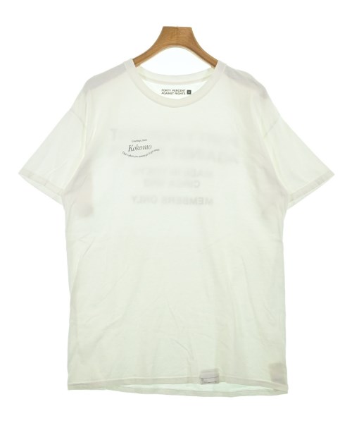 FORTY PERCENT AGAINST RIGHTS(フォーティーパーセントアゲインストライツ)Tシャツ・カットソー 白 サイズ:M/2200699196093