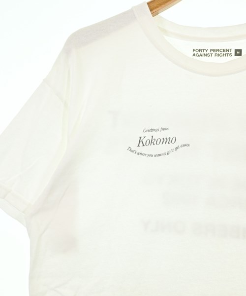 FORTY PERCENT AGAINST RIGHTS（フォーティーパーセントアゲインストライツ）Tシャツ・カットソー 白 サイズ:M メンズ/2200699196093