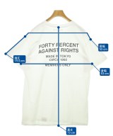 FORTY PERCENT AGAINST RIGHTS（フォーティーパーセントアゲインストライツ）Tシャツ・カットソー 白 サイズ:M メンズ/2200699196093