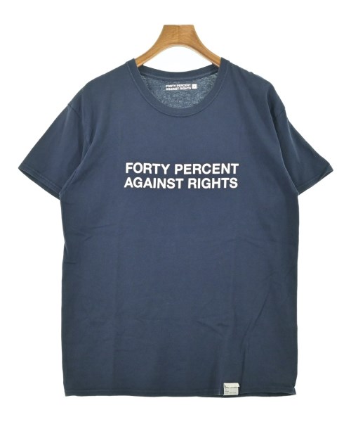 FORTY PERCENT AGAINST RIGHTS(フォーティーパーセントアゲインストライツ)Tシャツ・カットソー 紺 サイズ:M/2200699196109