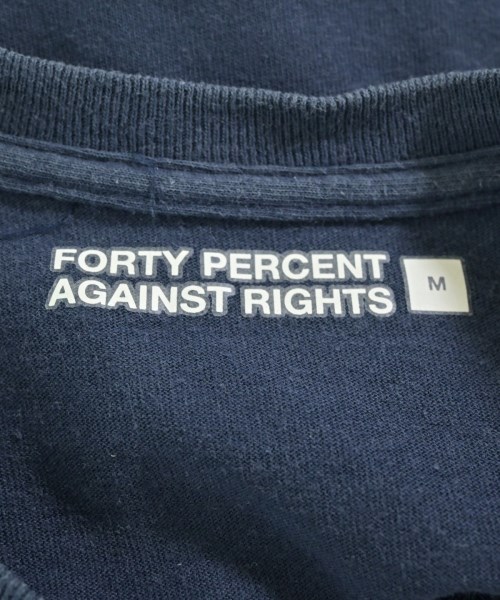 FORTY PERCENT AGAINST RIGHTS（フォーティーパーセントアゲインストライツ）Tシャツ・カットソー 紺 サイズ:M メンズ/2200699196109