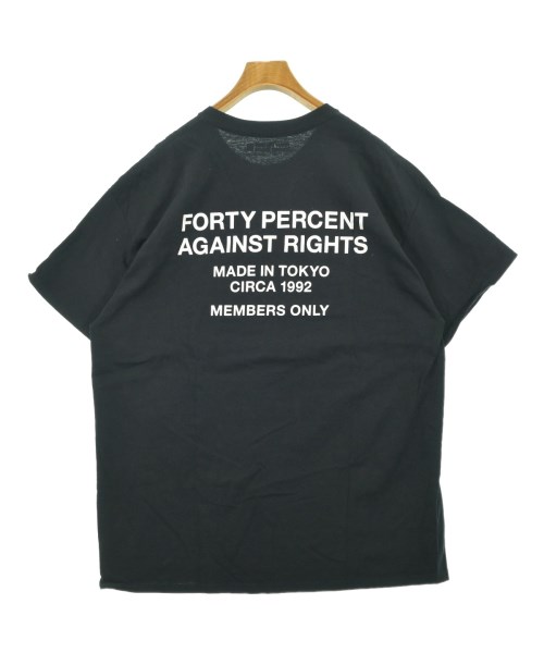 FORTY PERCENT AGAINST RIGHTS（フォーティーパーセントアゲインストライツ）Tシャツ・カットソー 黒 サイズ:L メンズ/2200658549052