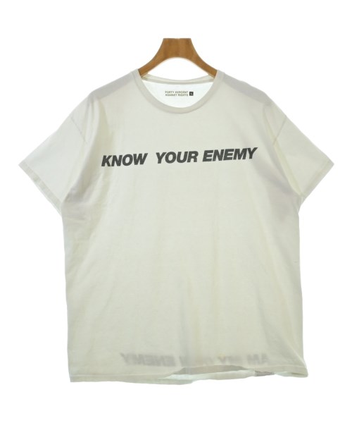 FORTY PERCENT AGAINST RIGHTS(フォーティーパーセントアゲインストライツ)Tシャツ・カットソー 白 サイズ:L/2200659852083