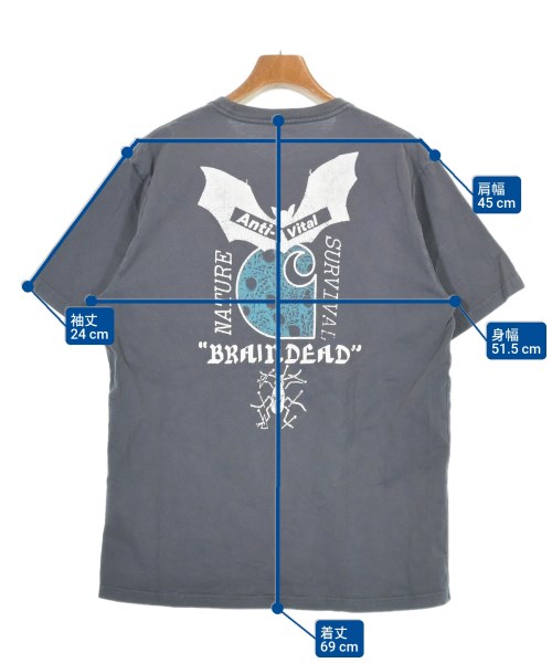 BRAIN DEAD（ブレインデッド）Tシャツ・カットソー グレー サイズ:L メンズ/2200642347060