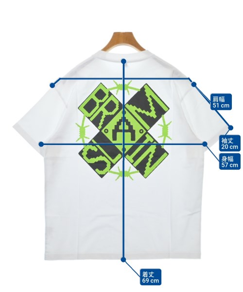 BRAIN DEAD（ブレインデッド）Tシャツ・カットソー 白 サイズ:M メンズ/2200606114516