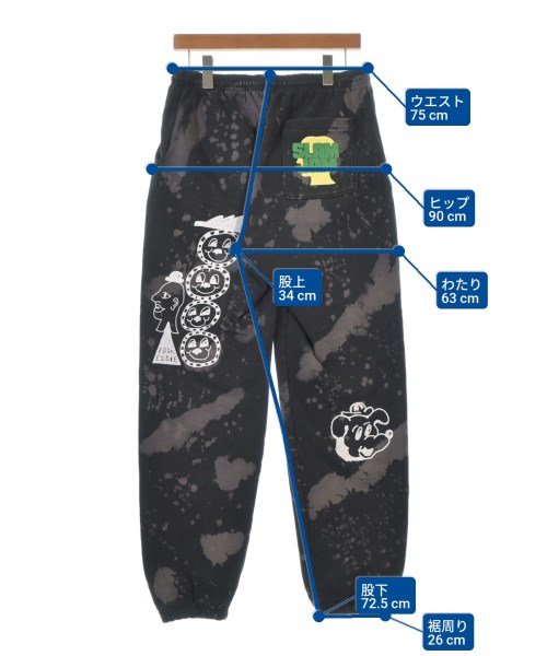 BRAIN DEAD（ブレインデッド）スウェットパンツ 黒 サイズ:L メンズ/2200674352032