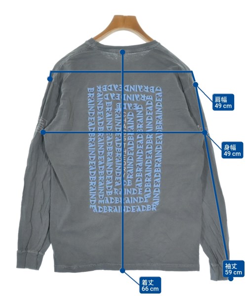 BRAIN DEAD（ブレインデッド）Tシャツ・カットソー グレー サイズ:M メンズ/2200646136042