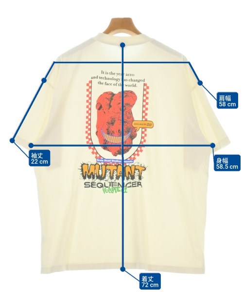 BRAIN DEAD（ブレインデッド）Tシャツ・カットソー 白 サイズ:L メンズ/2200705991049