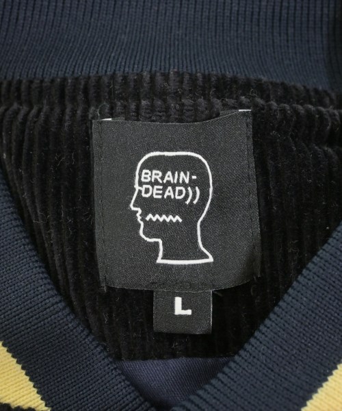 BRAIN DEAD（ブレインデッド）スタジャン 紺 サイズ:L メンズ/2200662587071