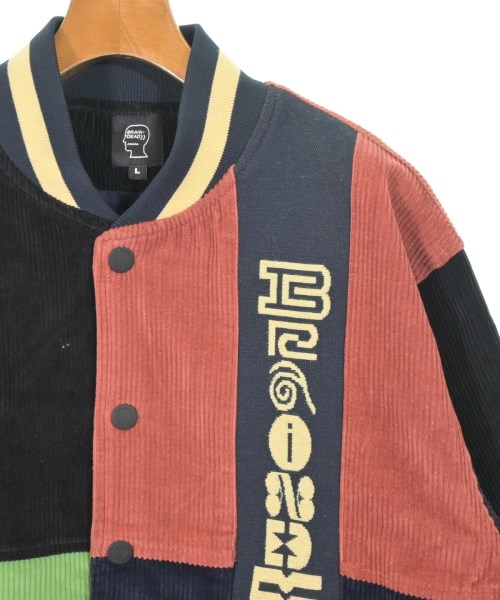 BRAIN DEAD（ブレインデッド）スタジャン 紺 サイズ:L メンズ/2200662587071