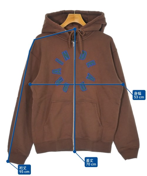 BRAIN DEAD（ブレインデッド）パーカー 茶 サイズ:M メンズ/2200662587163