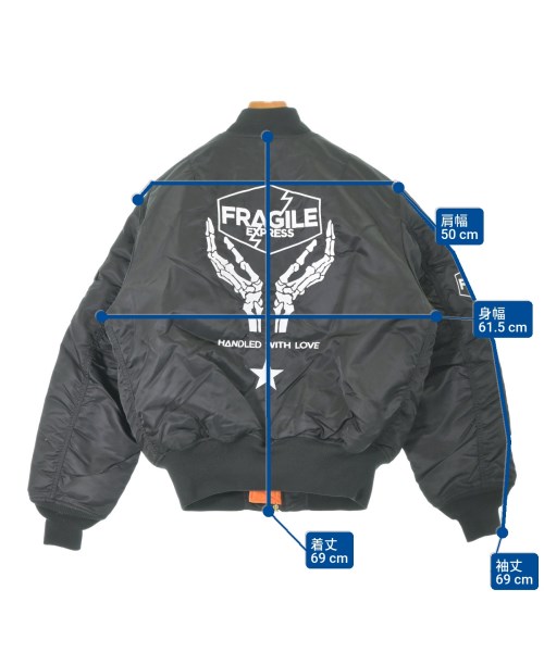 BRAIN DEAD（ブレインデッド）ミリタリーブルゾン 黒 サイズ:L メンズ/2200665198014