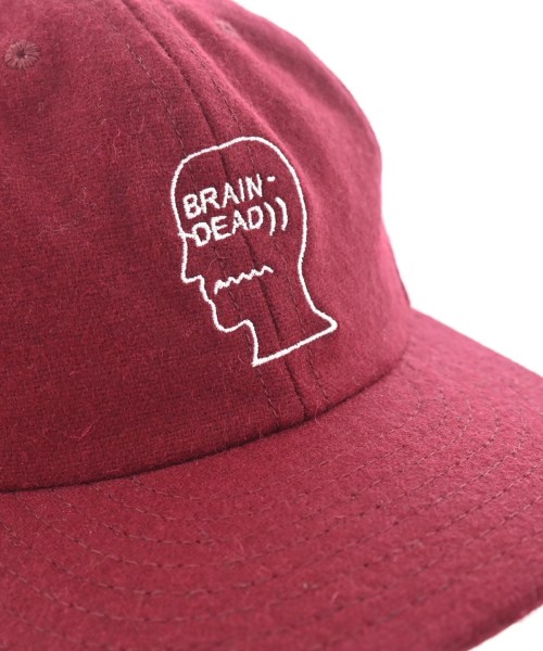 BRAIN DEAD（ブレインデッド）キャップ 赤 サイズ:- メンズ/2200684283029