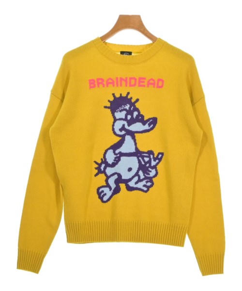BRAIN DEAD(ブレインデッド)ニット・セーター 黄 サイズ:XS/2200686152057