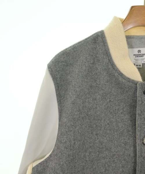 REIGNING CHAMP（レイニングチャンプ）スタジャン グレー サイズ:M メンズ/2200656734016