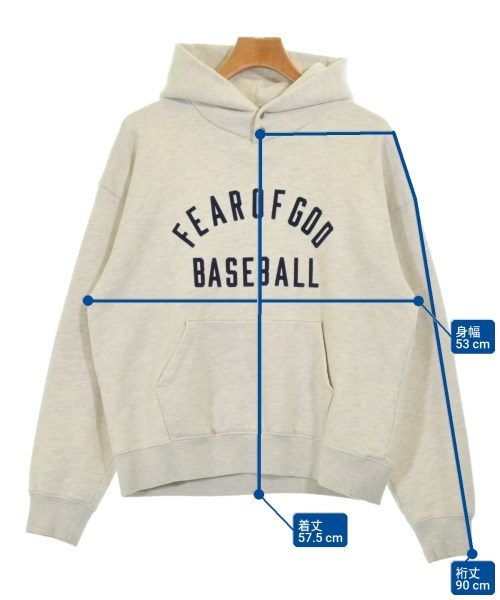 FEAR OF GOD（フィアオブゴッド）パーカー ベージュ サイズ:XS メンズ/2200684928029