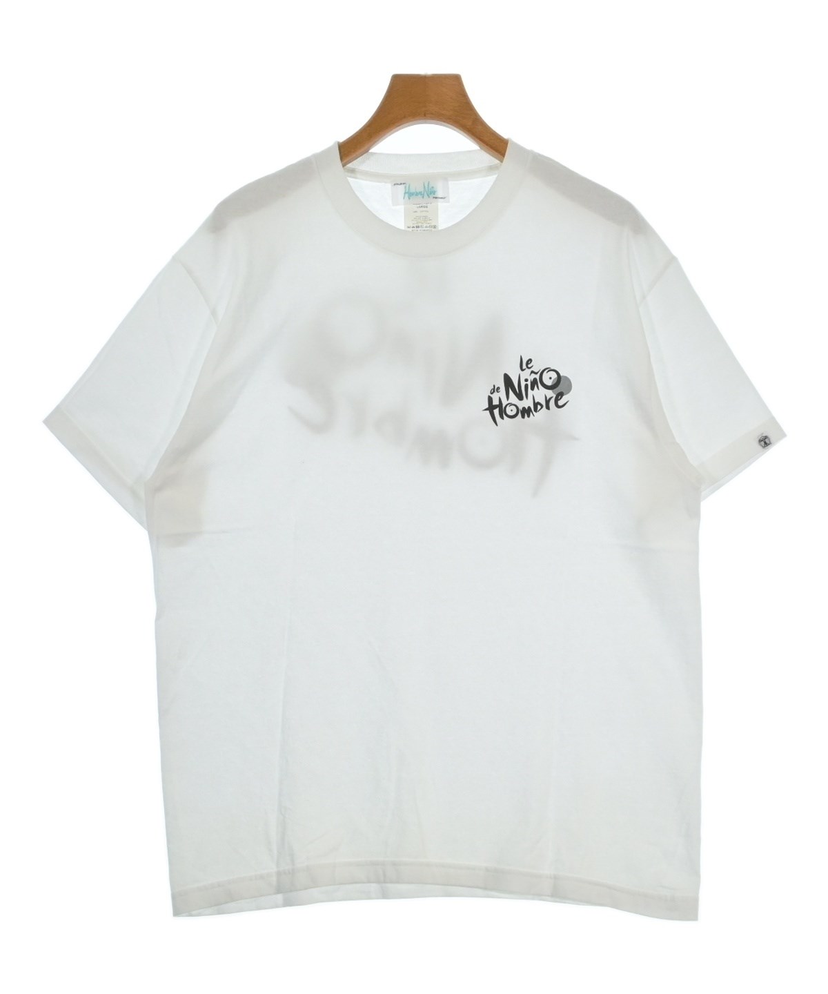 Hombre Nino（オンブレニーニョ）Tシャツ・カットソー 白 サイズ:L