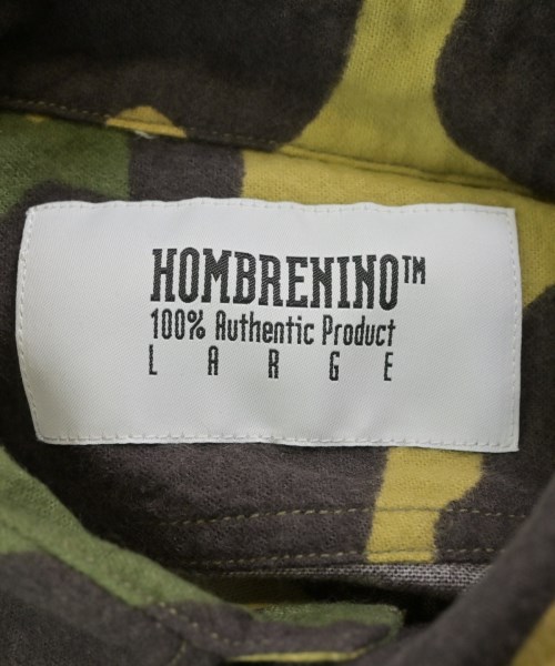 Hombre Nino（オンブレニーニョ）カジュアルシャツ 緑 サイズ:L メンズ/2200665340079