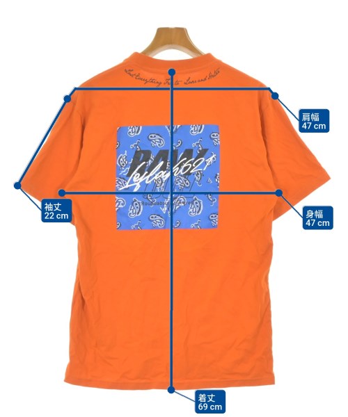 LEFLAH（レフラー）Tシャツ・カットソー オレンジ サイズ:M メンズ/2200689205125